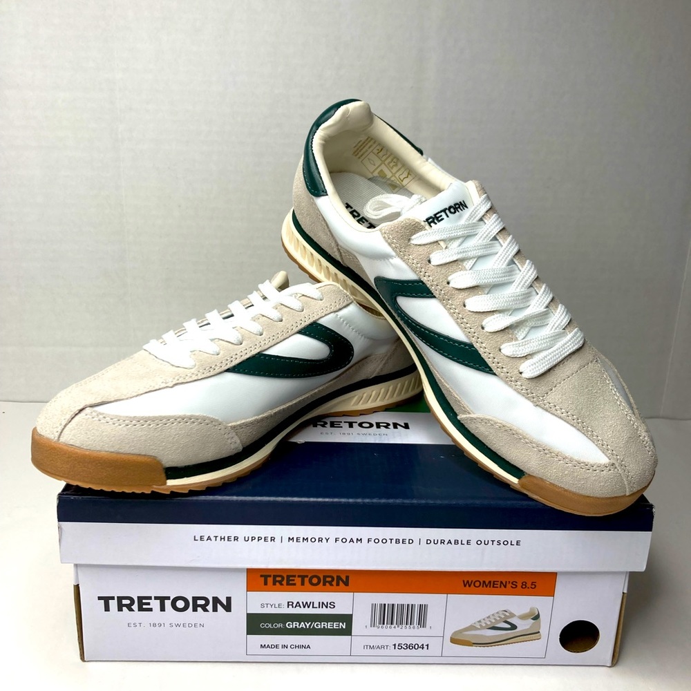 Tretorn Rawlins Women’s Sneakers Gray/Green